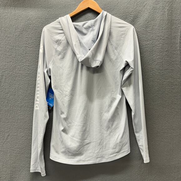 Columbia PFG Hoodie Womens Small Gray Tidal Deflector UPF 50+ Omni Shade NEW - Picture 4 of 9